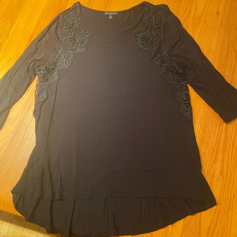 ⭐️2/20$ Women's Black Lace Detail Top
